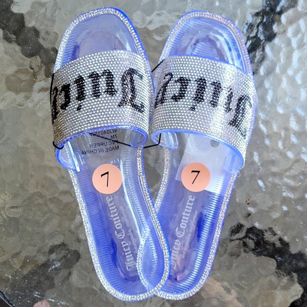 juicy couture sparkling sandals size 7 nwt
